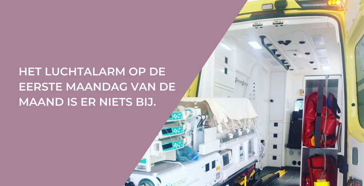 Het luchtalarm op de eerste maandag van de maand is er niets bij
