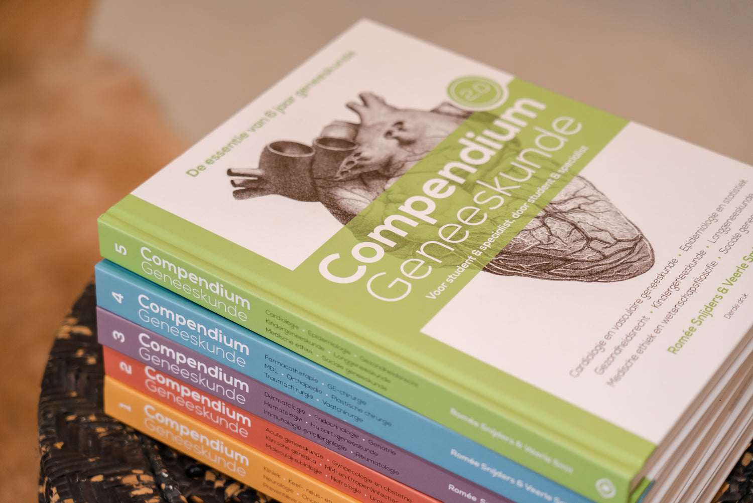 De 5 Compendium Geneeskunde boekenreeks met daarin 35 medische disciplines