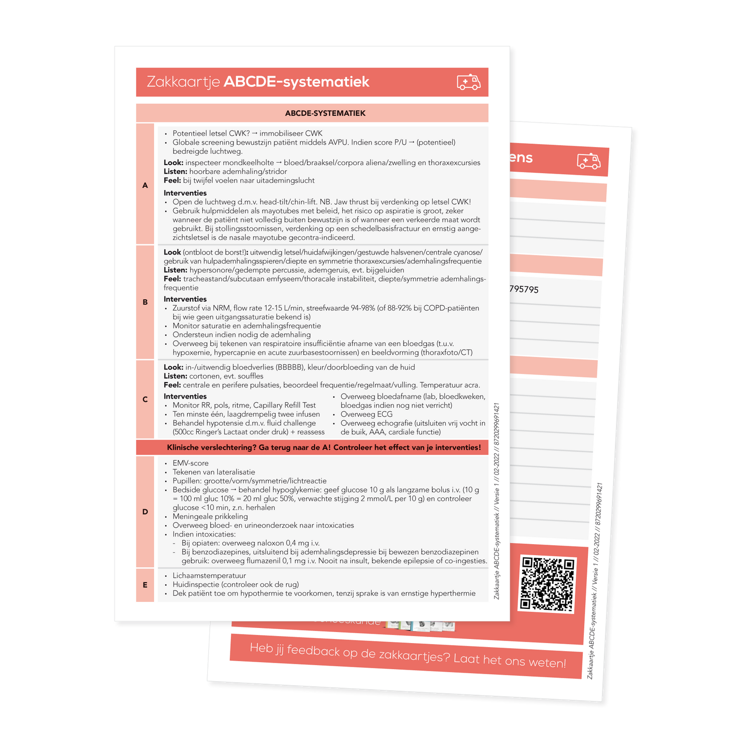 ABCDE-systemathiek zakkkaartje gratis Compendium Geneeskunde
