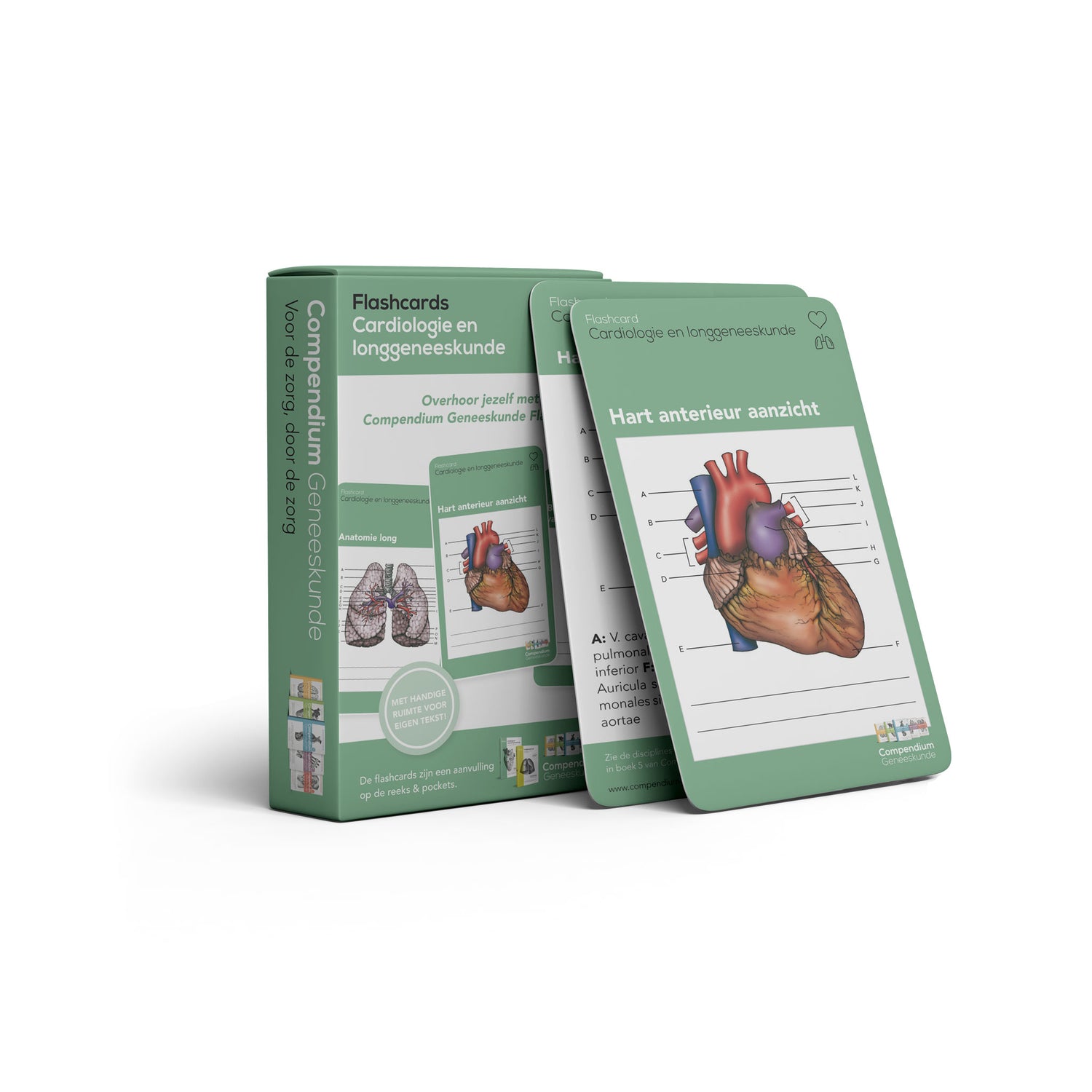 flashcards Cardiologie en Longgeneeskunde Compendium Geneeskunde